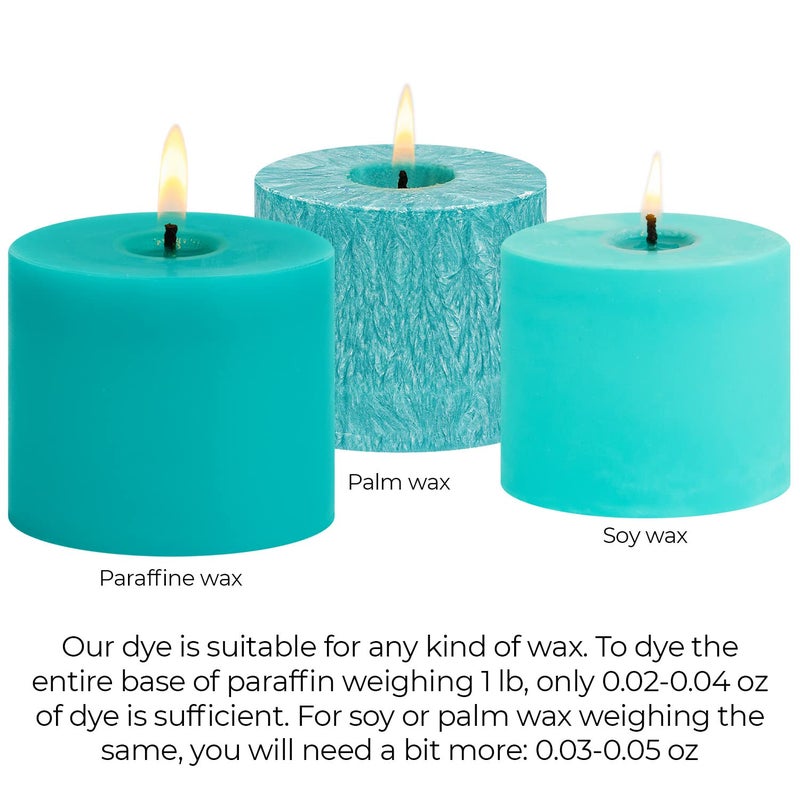 Candle Shop Aquamarine Candle Dye 2oz for Soy Candle Making â€“ Highly Concentrated Candle Wax Dyes â€“ Candle Shop Premium Color Dye Chips for Soy Wax, Beeswax, Paraffin - Image 5